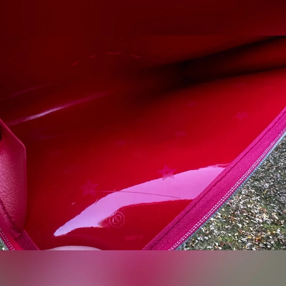 Authentic DIOR RED FLAT POUCH cosmetic bag Dior clutch - Picture 4 of 12